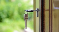Key in a door